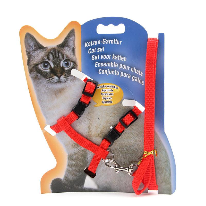 Nylon Cat Chest Strap Leash